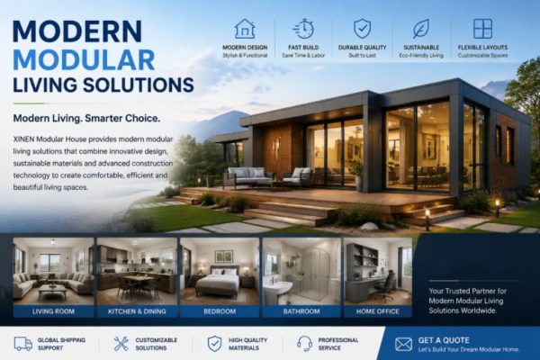 Modern Modular Living Solution Modern Modular Living Solutions: Prefab Homes, Villas & Residential Buildings