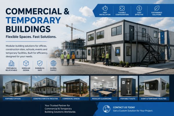 Commercial & Temporary Buildings Commercial & Temporary Buildings: Flexible Modular Solutions for Modern Operations