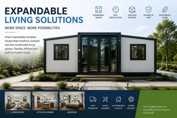 Expandable container living solutions Expandable Living Solutions: Foldable & Modular Container Homes