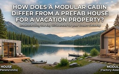 How Does a Modular Cabin Differ From a Prefab House for a Vacation Property?