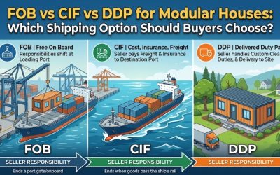 FOB vs CIF vs DDP for Modular Houses: Which Shipping Option Should Buyers Choose?
